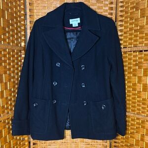 St. John's Bay Classic Black Pea Coat